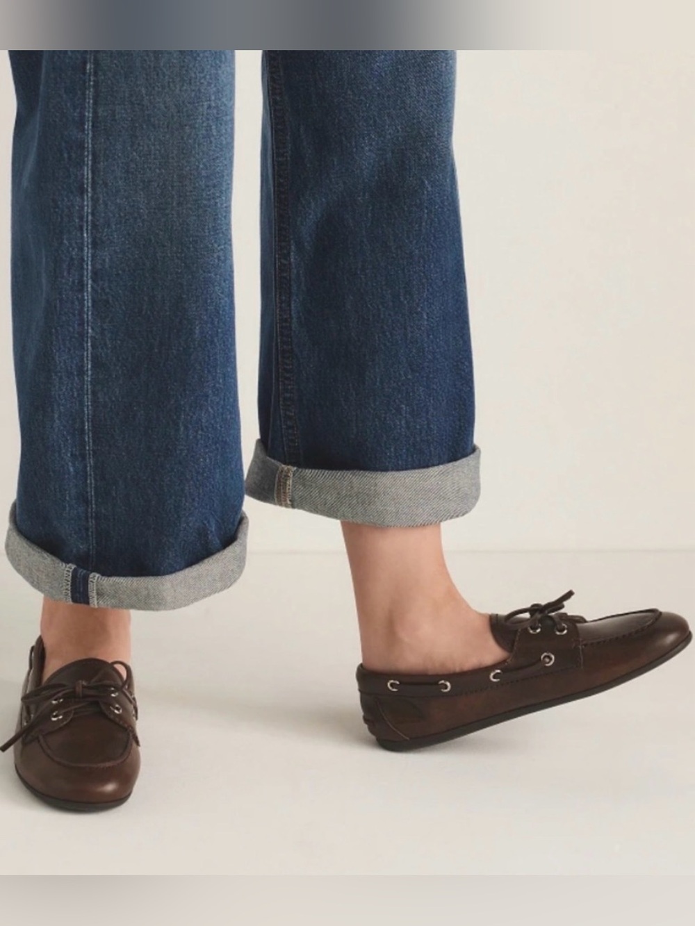 Jeffrey Campbell Boat Shoes dark brown leather size 8